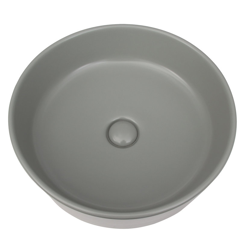 Barclay Harmony 16.5'' Vitreous China Circular Bathroom Sink, Matte Light Green