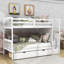 Lit superposé simple en bois avec tablettes Ikher par Harriet Bee-596924842