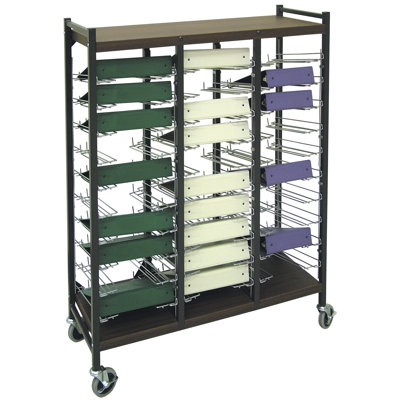 53.38'' H x 41'' W File Cart with Wheels