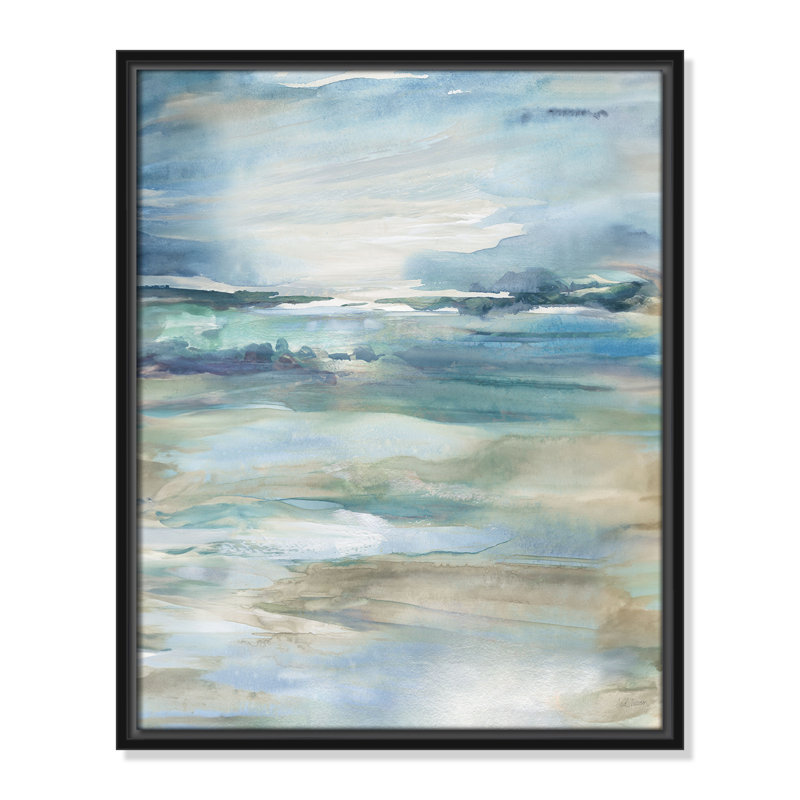 Reflection Skies - Portait Version Print par Carol Robinson, H 21,5 po x l 17,5 po, Noir