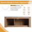 Ensemble de meuble-lavabo simple 48 po avec plateau en résine Warnor, ensemble de meuble-lavabo simple 48 po avec lavabo en résine-686796325-686796324