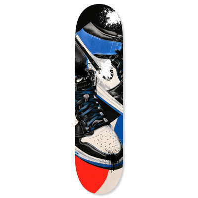 Sneaker Geometrics Skateboard Acrylic Wall Art Die-Cut Easy-to-Hang Sneaker Sports Art by Notoriart, 1 panel 8" x 32"