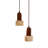 Elegant Adjustable Chandelier with Wooden Body & Travertine Cap, 9.5 x 7.5 inches | Beige & Walnut Finish | 24 to 60.6 inches Height | 2 x E27 Max 40W Sockets | Modern Lighting for Dining Room & Living Spaces, Stylish & Functional Design-463240630-463240629