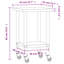 Tables de travail en acier inoxydable H 33,5 po VidaXL-96261895