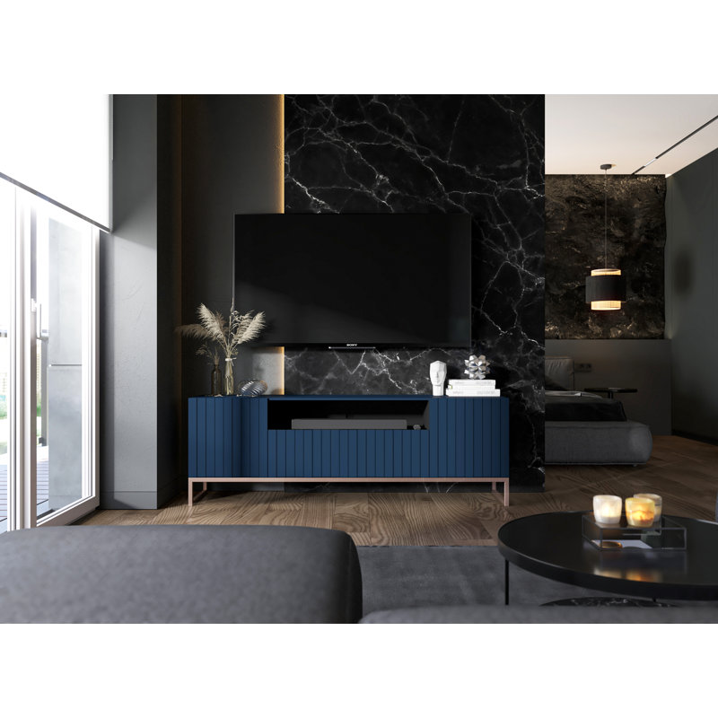 Mounthill TV Stand for TVs up to 65", Blue