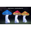 Champignon gonflable à DEL de 8 pi avec ventilateur intégré pour le jardin extérieur, la cour, la scène, le sentier et les fêtes-187450145