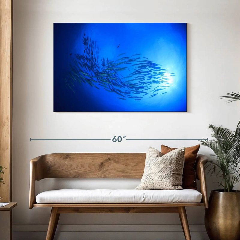 Aletra Sunrise Barracuda Fish, 30" H x 45" W