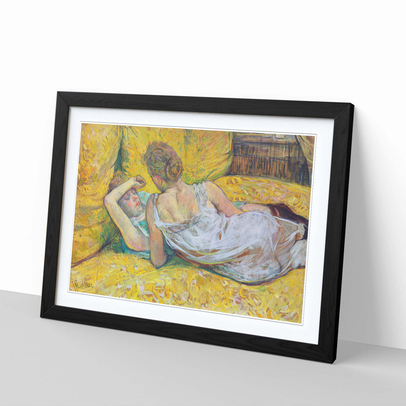 Henri De Toulouse-Lautrec - Single Picture Frame Painting, Black