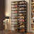 10-Tier 20-40 Pairs Plastic Stackable Shoe Storage Cabinet For Entryway Easy Assembly-1804708186