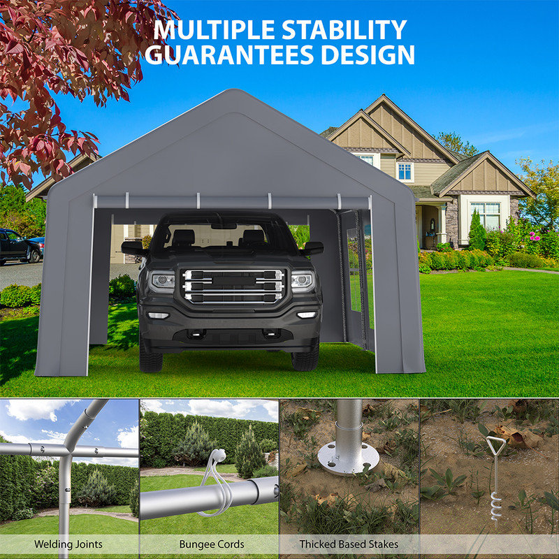 156'' W x 240'' D Steel Canopy, 13 ft x 20 ft