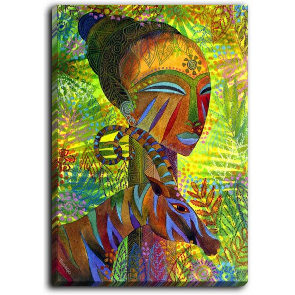 «African Queens», reproduction d'art sur toile tendue, H 24 po x l 18 po x P 1,5 po