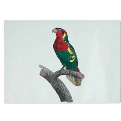 Tempered Glass Headed Lorikeet Chopping Board