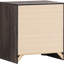 Table de chevet à 2 tiroirs en chêne, 32,93 lb, tiroirs spacieux et table de chevet de style rustique avec deux tablettes en chêne de 16,32 po de profondeur, conception rectangulaire moderne pour-339855128