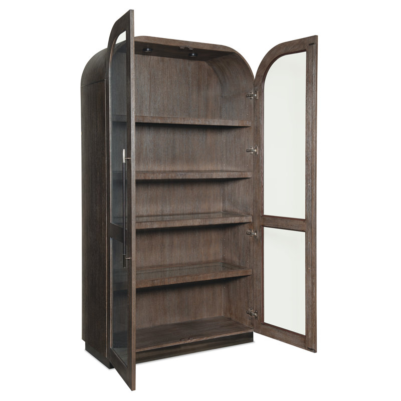 Modern Mood Lighted Display Cabinet, Mink