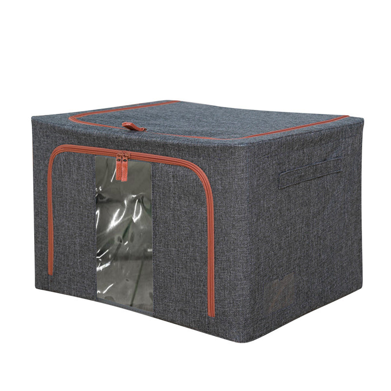 Boîte de rangement pour vêtements, 13.78" H x 11.81" W x 0.79" D, Gray