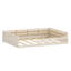Structure de lit rembourrée en bois avec garde-corps de sécurité-129020738