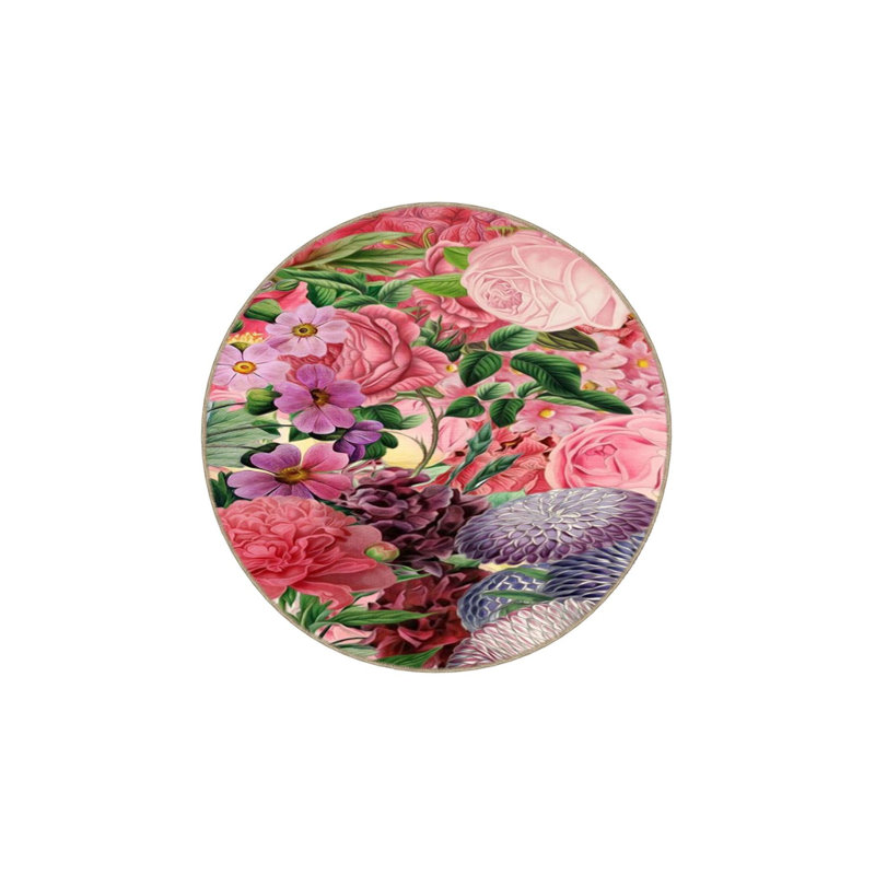 Tapis tissé floral lavable multicolore, Tapis de couloir 3 pi 3 po x 6 pi 7 po inclus