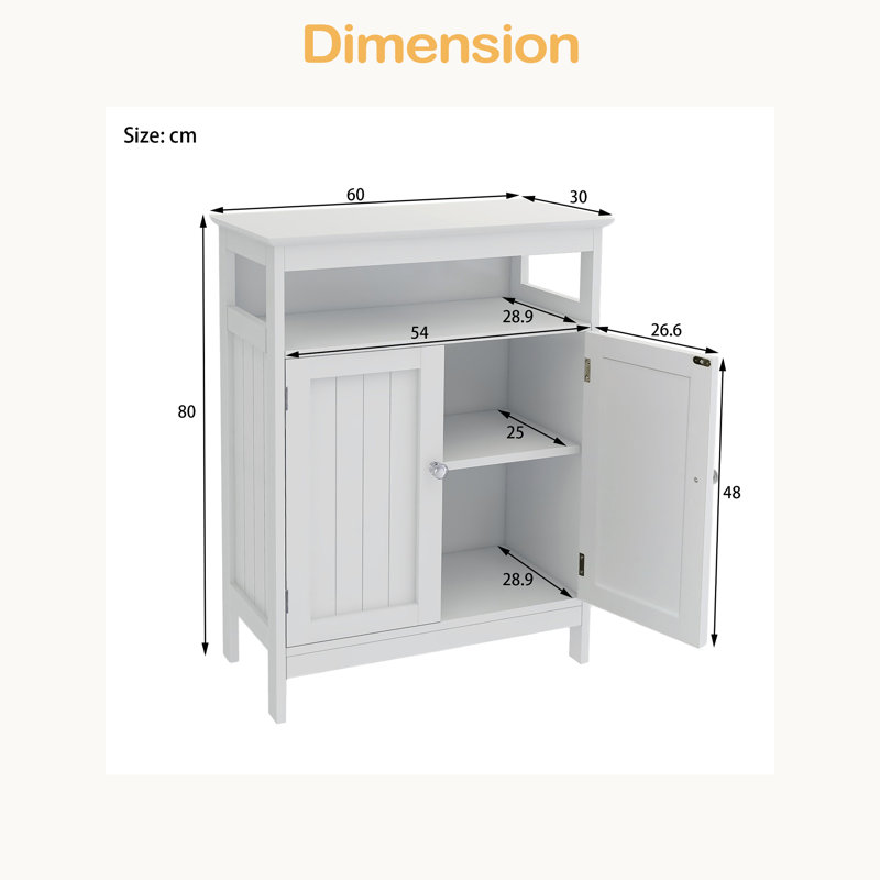 Armoire de rangement pour salle de bain avec portes à double volet