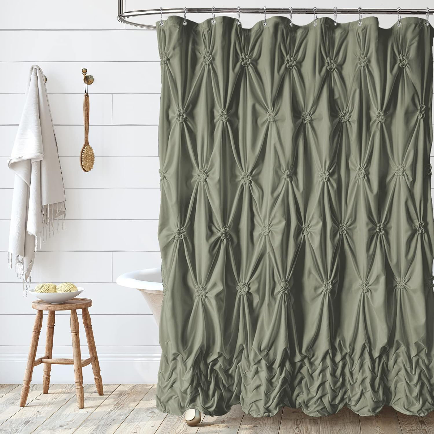 Winston Porter Jermesha 13 Piece Solid Color Shower Curtain Set + Hooks & Reviews | Wayfair