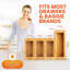 Bamboo Bag Holder & Dispenser – Kitchen Drawer Organizer for Ziploc Bags, Fits Gallon, Quart, Sandwich & Snack Sizes