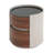 Italian Retro Double Storage Round Side Table with Modern Aesthetics and Smart Storage, Ideal for Enhancing Home Decor