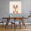 Adorable mignonne cerf, hiver contemporain-1103850042