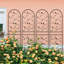 Ensemble de 4 treillis de jardin en métal 71 po x 19,7 po antirouille pour plantes grimpantes