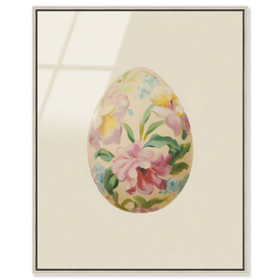 Pivoine œuf, reproduction murale encadrée par Art Remedy, cadre argenté, 20 x 24