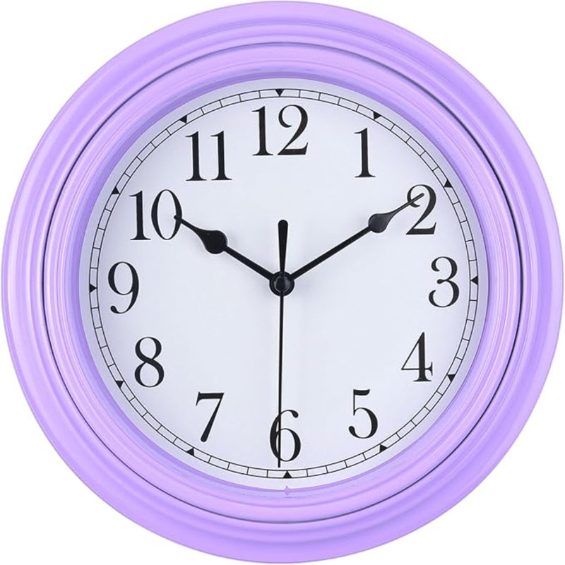 Horloge murale silencieuse 9 po