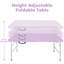 Table de patio pliante portative, utilisation intérieure et extérieure, poids maximum 135 kg, pour le camping-757125183