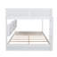 Solid Wood Bunk Bed with Built-in Storage Cabinets, Charging Station, Ladder and Safety Guardrails-20660106