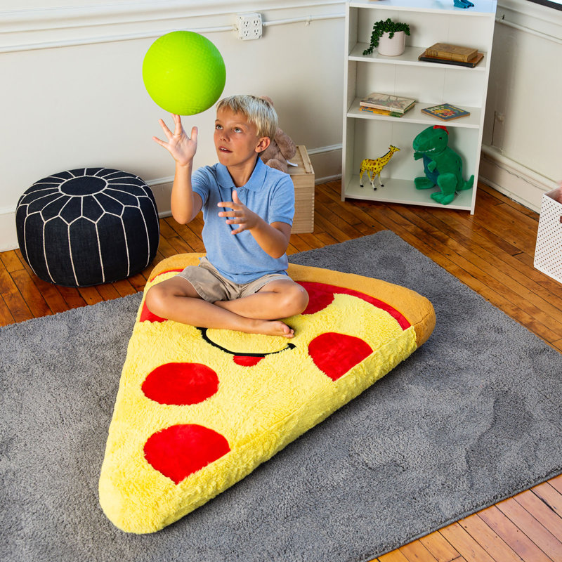 Flotteur à pizza, siège rond pour enfant, coussin moelleux et confortable, siège gonflable