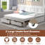 Lit de jour simple avec couchette Henghold-122971327
