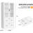 Wide 2 Drawer Wooden File Cabinet Embossed White P2 Density Board