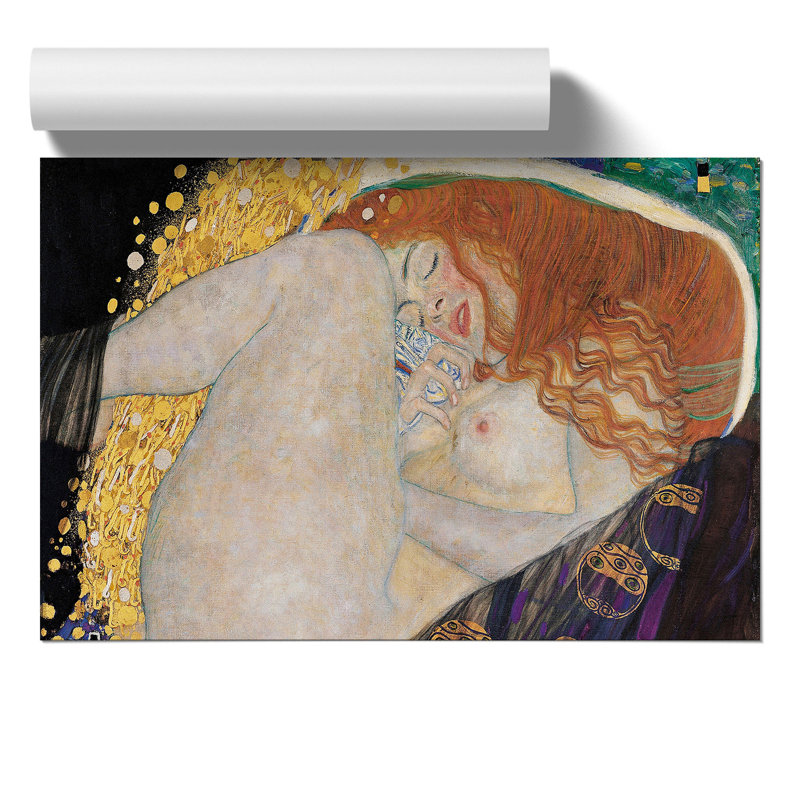 Danae by Gustav Klimt - Frameless Print, 21cm H x 30cm W x 0.1cm D