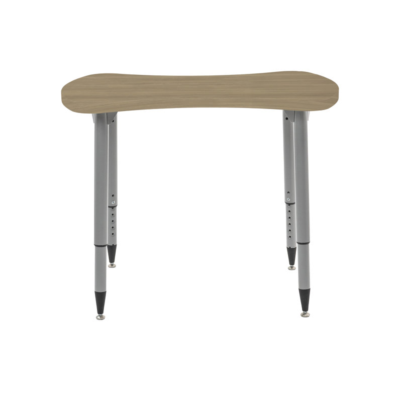 Table d'activité Adapte 25 x 37 Bowtie, Chêne Pasadena, Argent argent