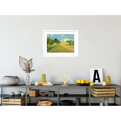 The Cornfield (near Argenteuil) by Alfred Sisley -Framed Giclee Print