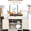 Armoire blanche avec portes de grange pour un rangement compact - Petits objets rustiques