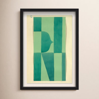 Erickson "Green Abstract" Print by Oliver Gal