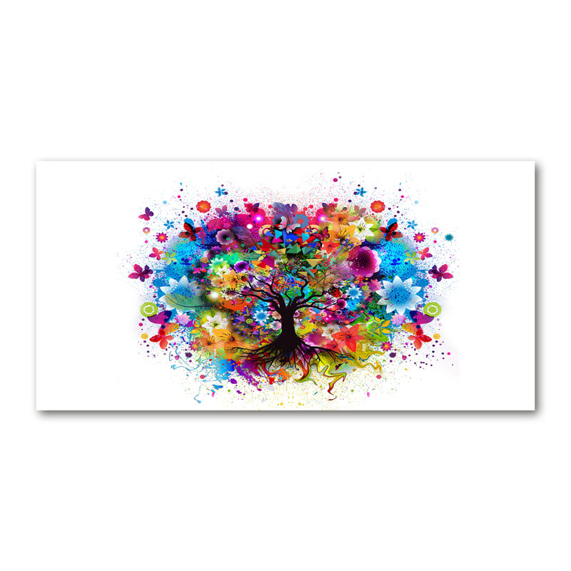 Colourful Tree - Wrapped Canvas Print