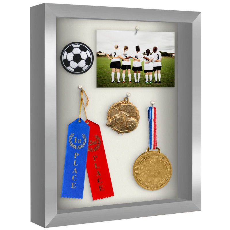 Cadre en bois composite Sturdevant, 11 po x 14 po, Argent