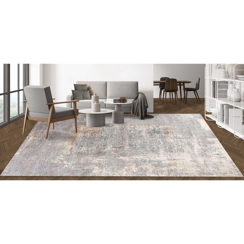 Abstract Area Rug, Rectangle 9' x 12'