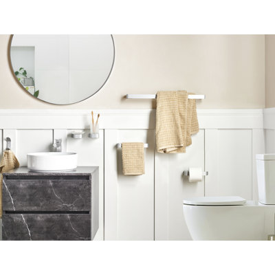 6-Piece Bathroom Hardware Set ZORRITOS with Towel Bars and Hooks Metal