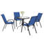 Steel Patio Dining Set Table,