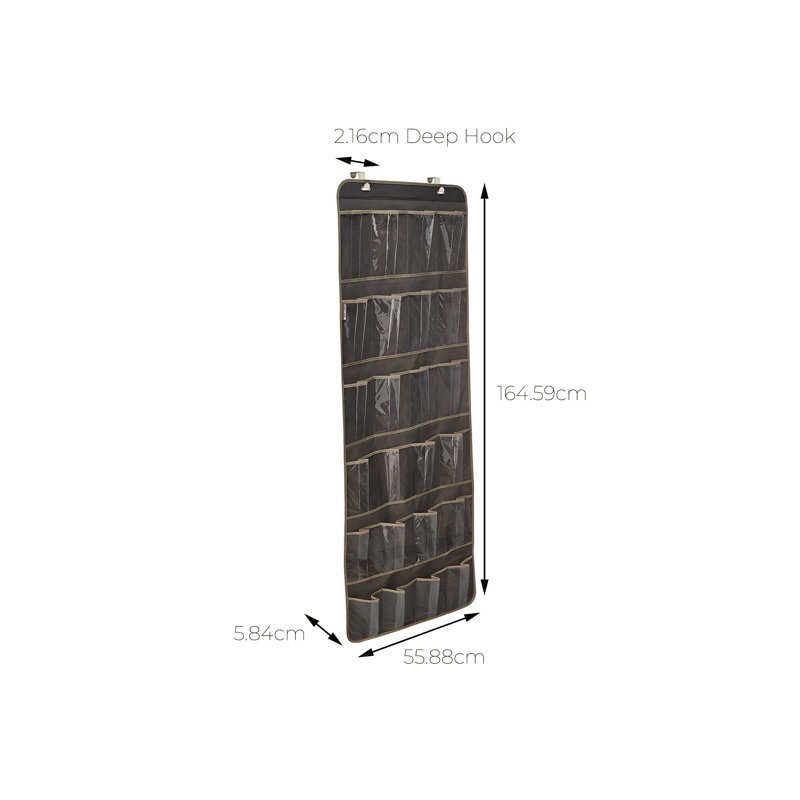 Closet Refresh 12 Pair Hanging Shoe Organiser