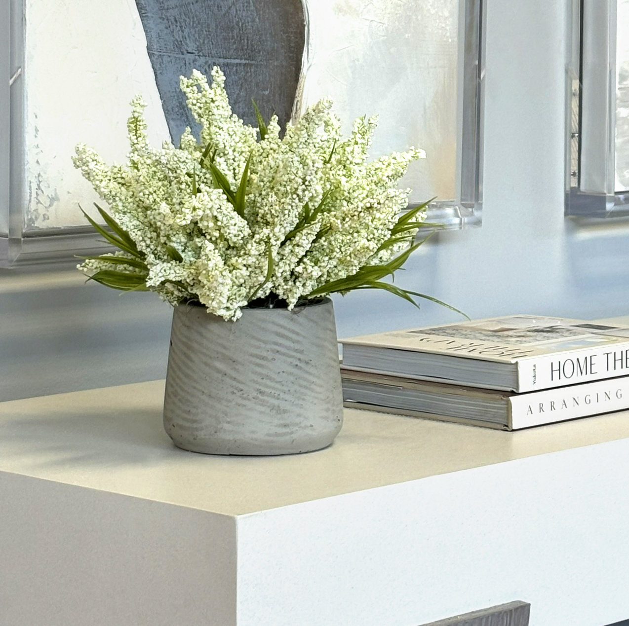 Ferdinand Lavender Floral Arrangement, Cream