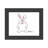 Personalized Bunny Rabbit Cartoon Caricature with a Mat, Ready to Frame-104371689