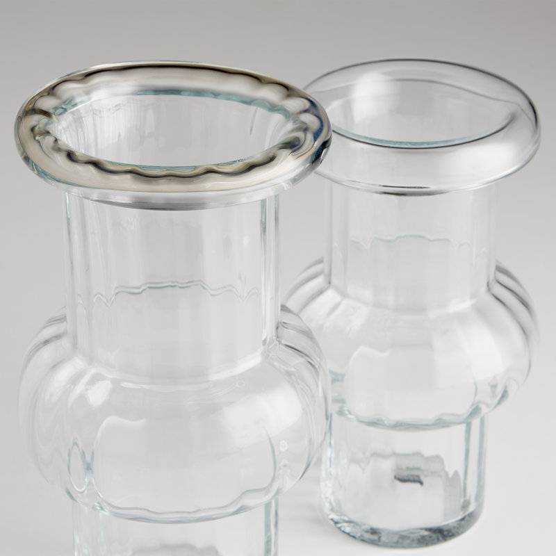 Hurley Glass Table Vase, 15.5" H x 8.25" W x 8.25" D