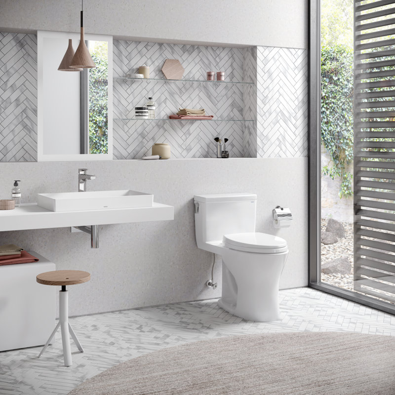Ultramax® Dual-Flush Elongated One-Piece Toilet with Tornado Flush (Seat Included)