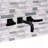 Kingston Brass Whitaker Two-Handle 3-Hole Wall Mount Bathroom Faucet-91118400